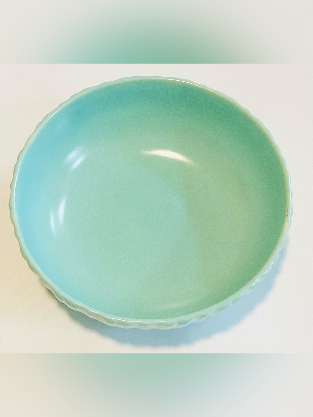 Vintage Franciscan Serving Bowl Coronado Aqua 7.5”